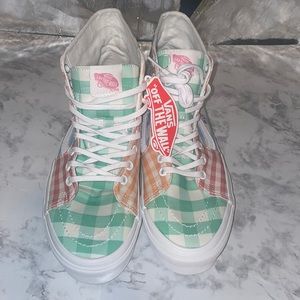 VANS GINGHAM BLOCK SK8-HI TAPERED